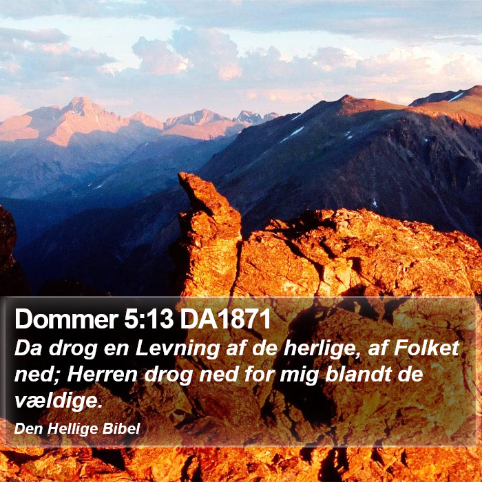 Dommer 5:13 DA1871 Bible Study