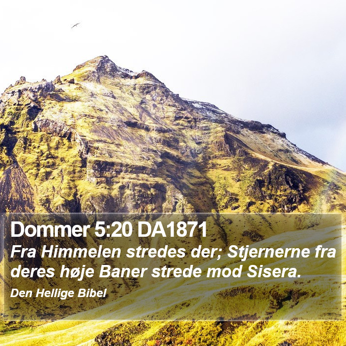 Dommer 5:20 DA1871 Bible Study