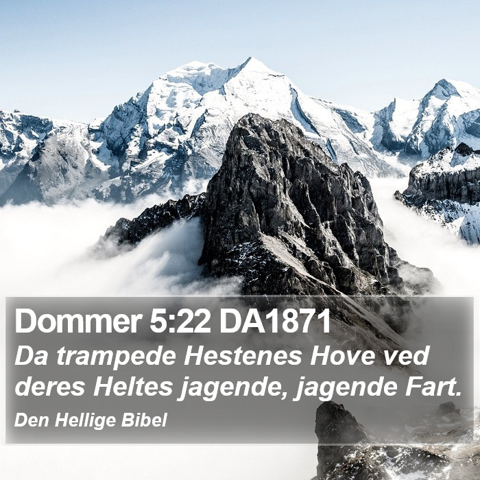 Dommer 5:22 DA1871 Bible Study