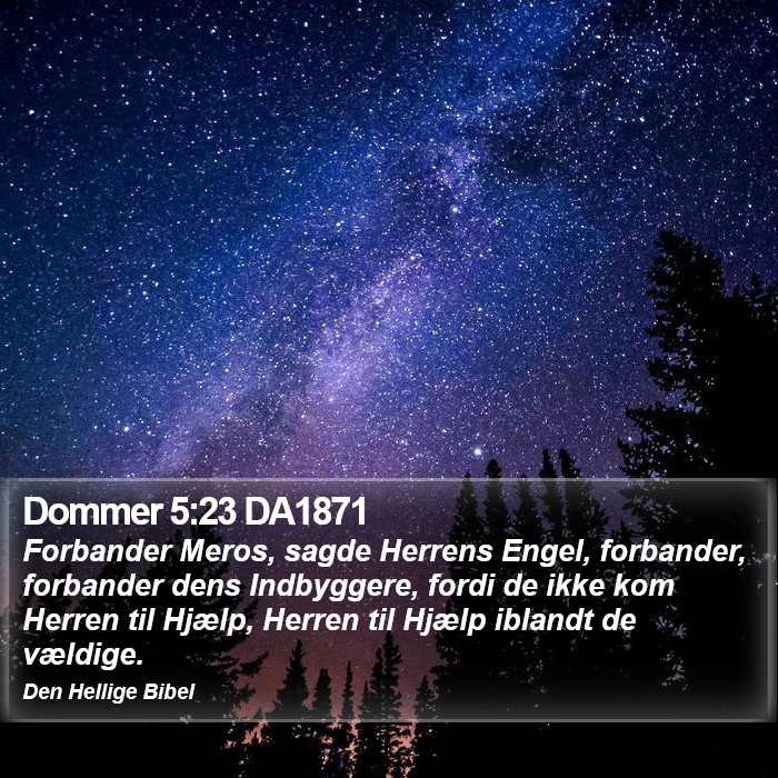Dommer 5:23 DA1871 Bible Study