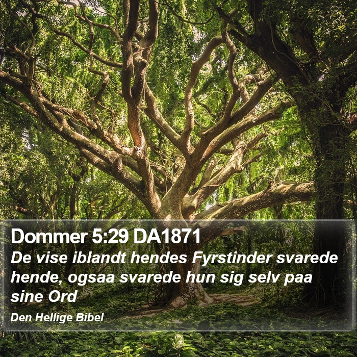 Dommer 5:29 DA1871 Bible Study