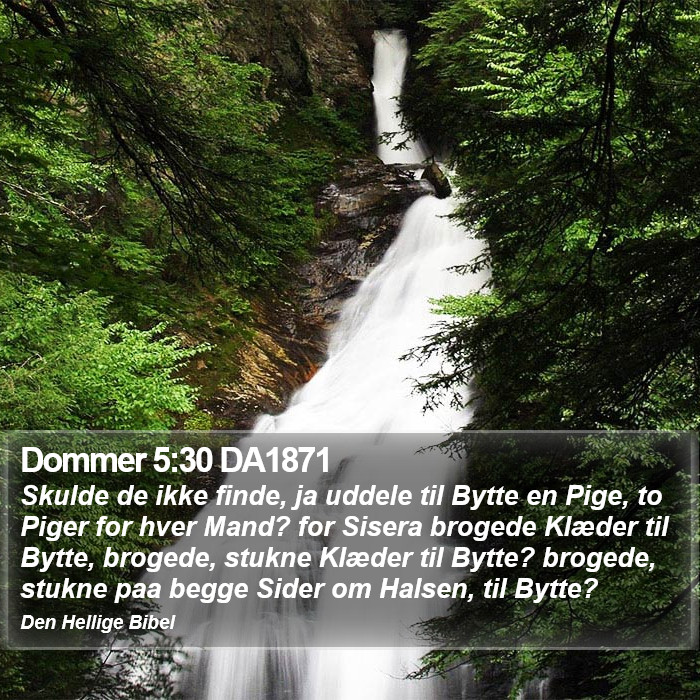 Dommer 5:30 DA1871 Bible Study