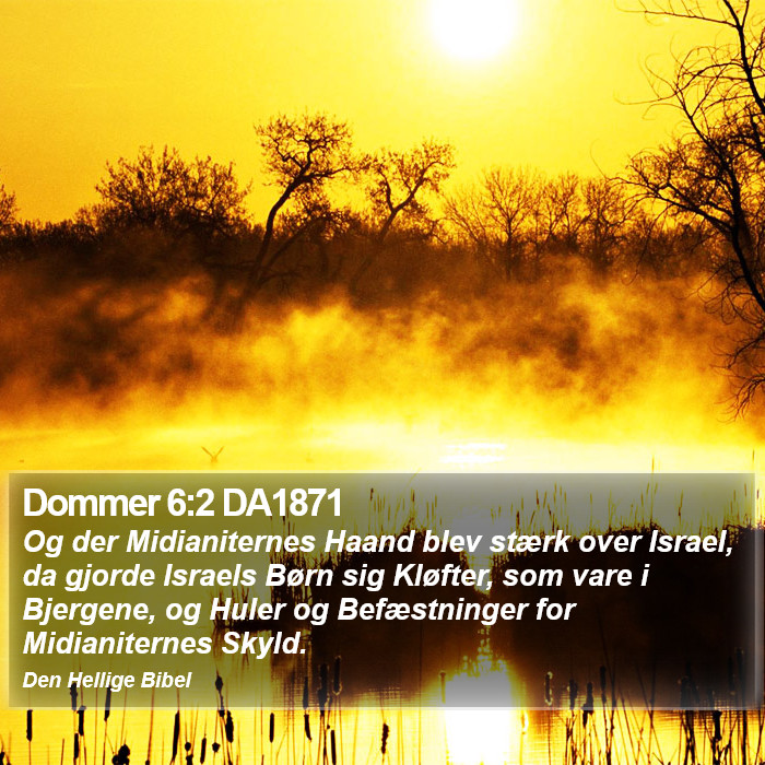 Dommer 6:2 DA1871 Bible Study