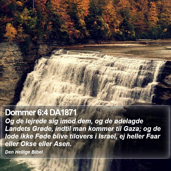 Dommer 6:4 DA1871 Bible Study