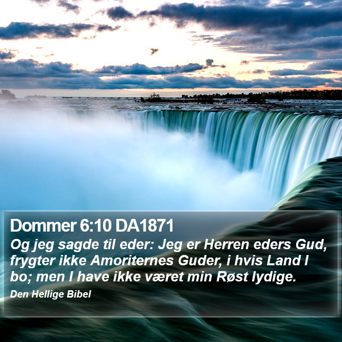 Dommer 6:10 DA1871 Bible Study