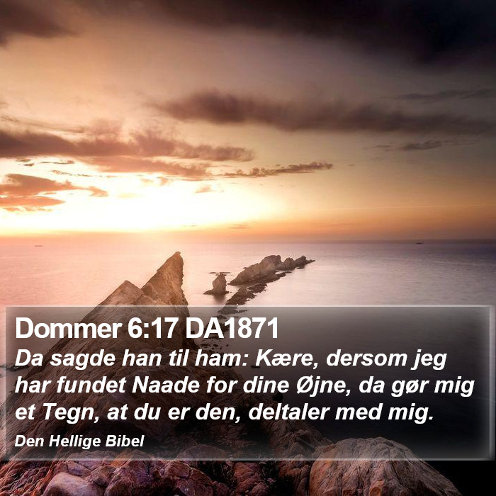 Dommer 6:17 DA1871 Bible Study