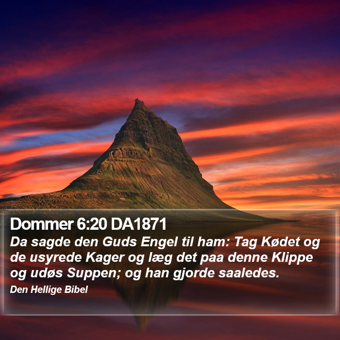 Dommer 6:20 DA1871 Bible Study