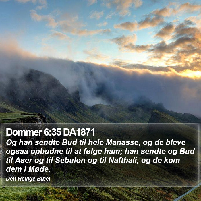 Dommer 6:35 DA1871 Bible Study