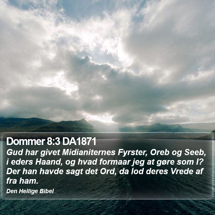 Dommer 8:3 DA1871 Bible Study