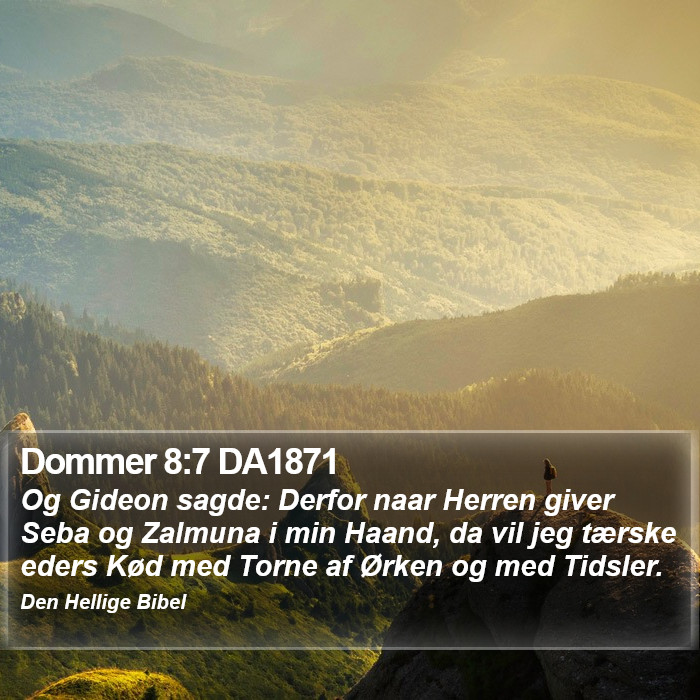 Dommer 8:7 DA1871 Bible Study