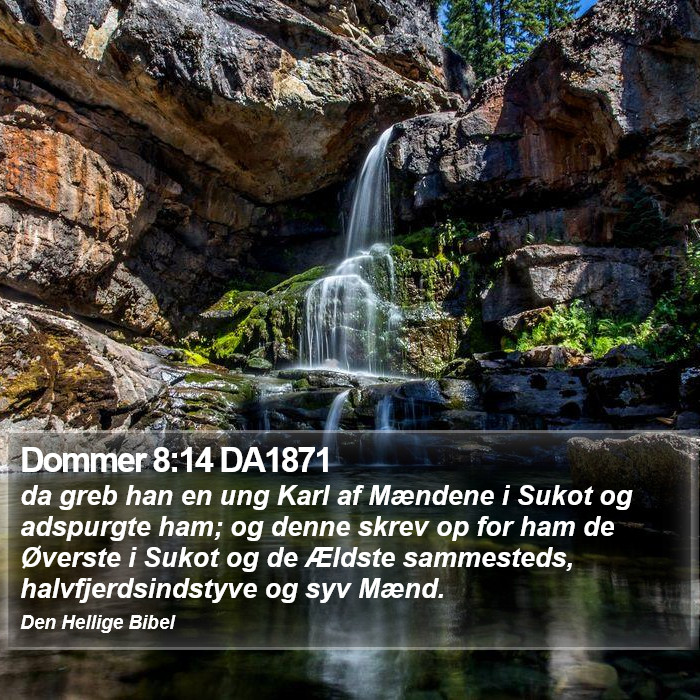 Dommer 8:14 DA1871 Bible Study