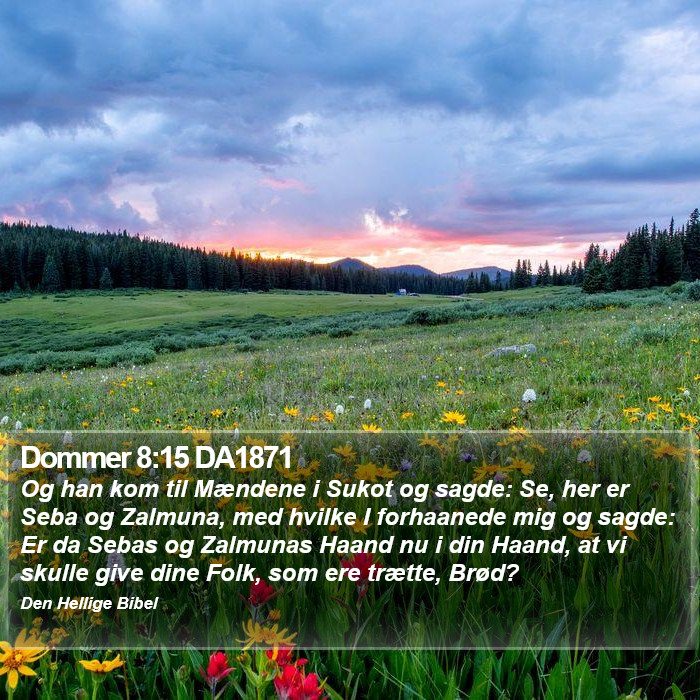 Dommer 8:15 DA1871 Bible Study