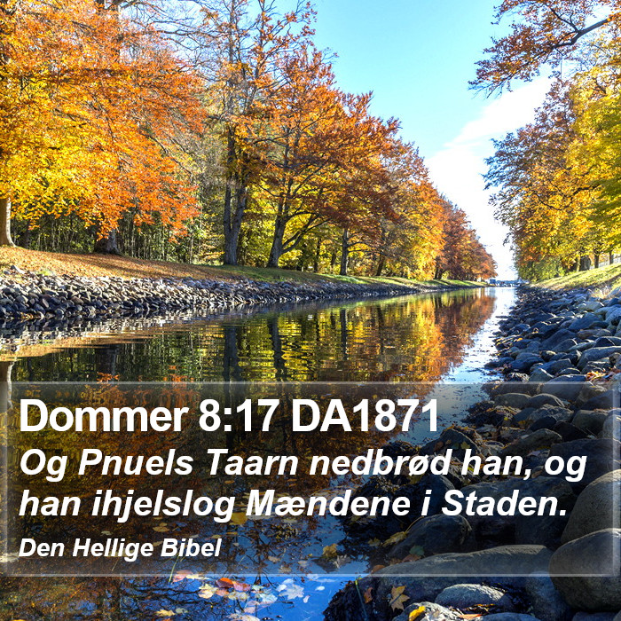 Dommer 8:17 DA1871 Bible Study