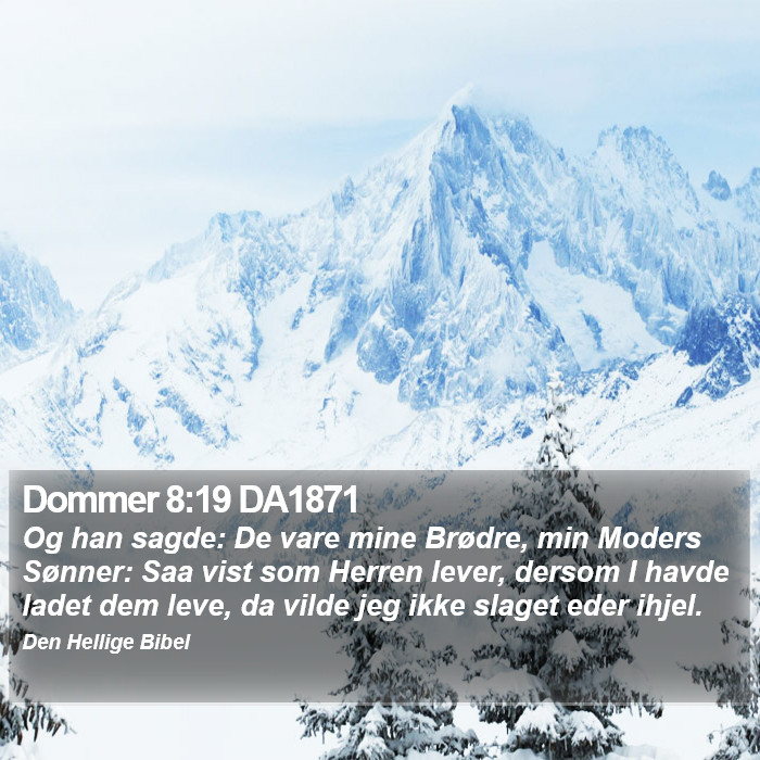 Dommer 8:19 DA1871 Bible Study