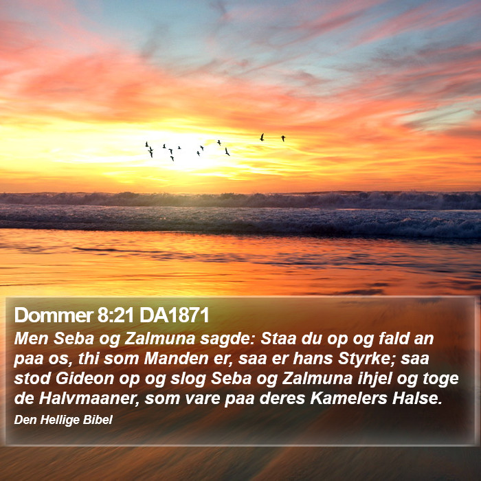 Dommer 8:21 DA1871 Bible Study