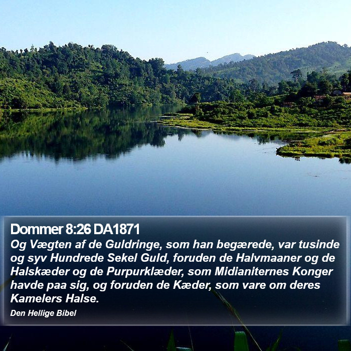 Dommer 8:26 DA1871 Bible Study