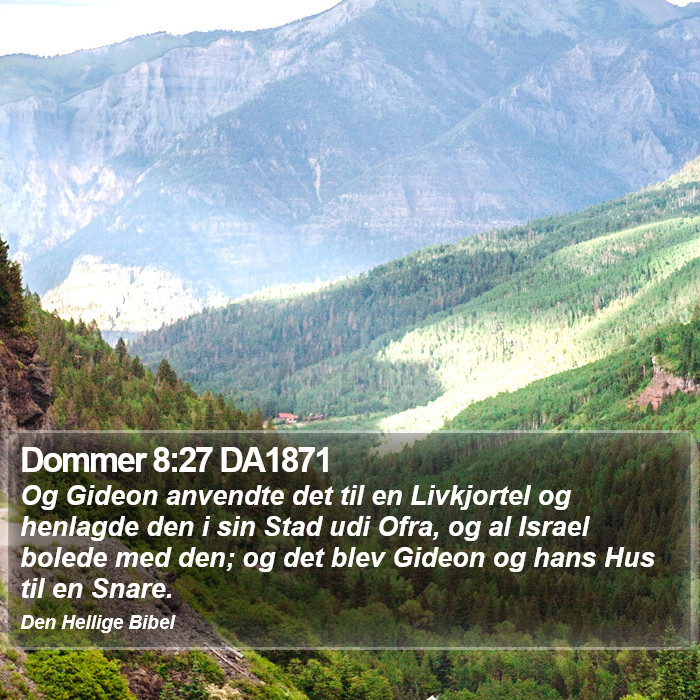 Dommer 8:27 DA1871 Bible Study