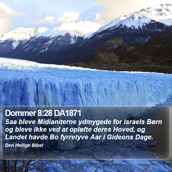 Dommer 8:28 DA1871 Bible Study