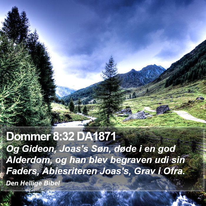 Dommer 8:32 DA1871 Bible Study