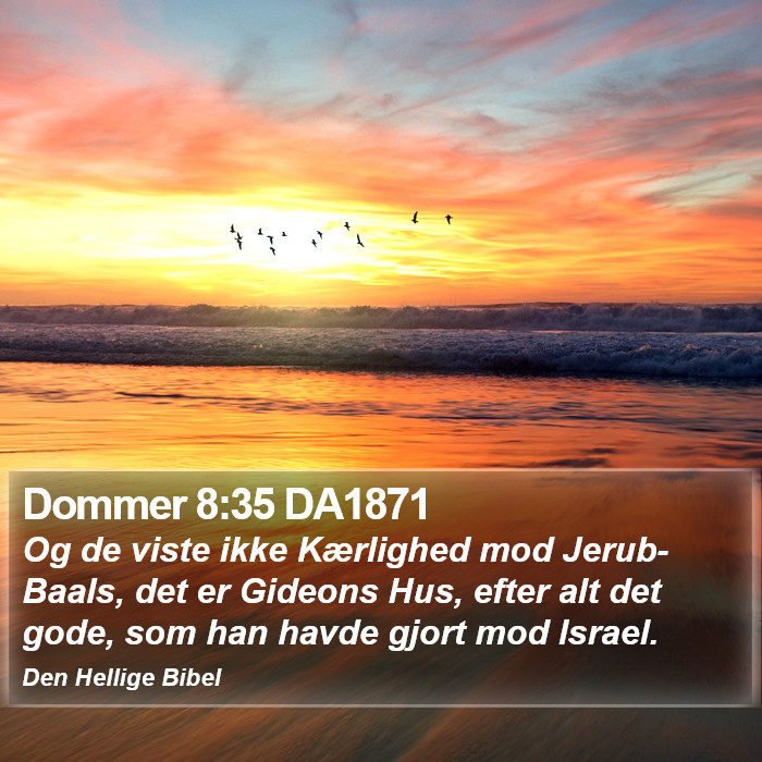 Dommer 8:35 DA1871 Bible Study