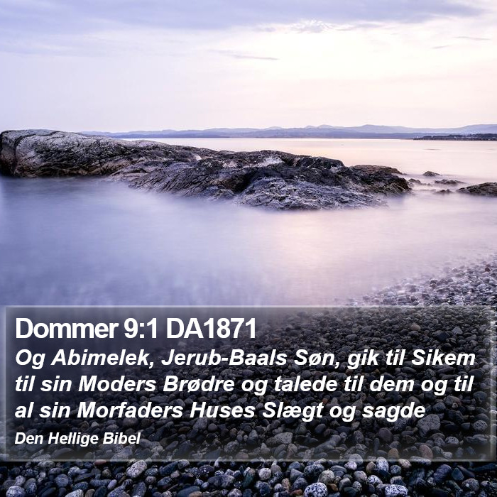 Dommer 9:1 DA1871 Bible Study