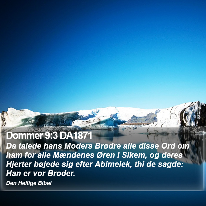 Dommer 9:3 DA1871 Bible Study