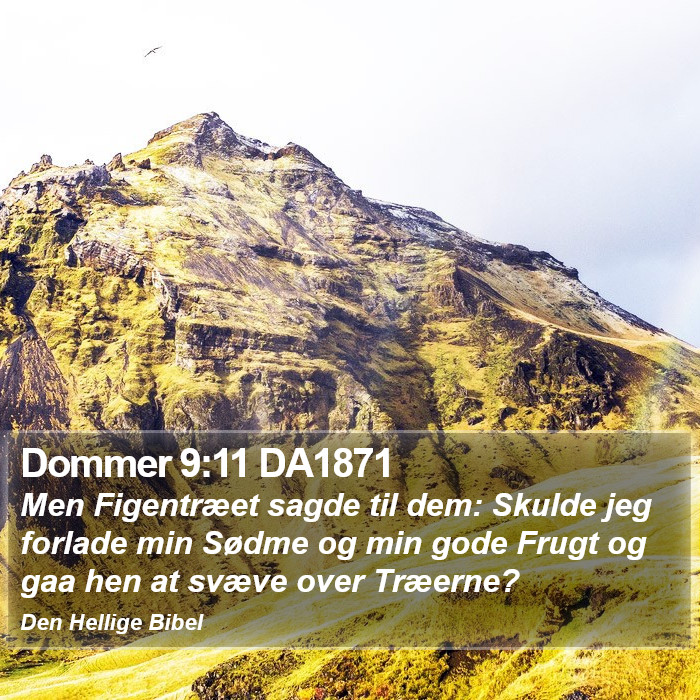 Dommer 9:11 DA1871 Bible Study