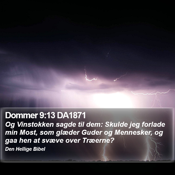 Dommer 9:13 DA1871 Bible Study