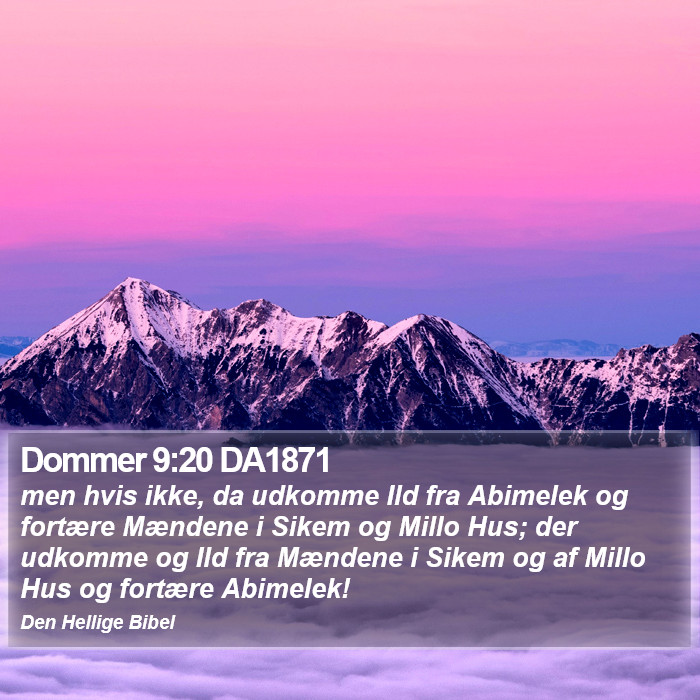 Dommer 9:20 DA1871 Bible Study