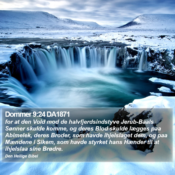 Dommer 9:24 DA1871 Bible Study