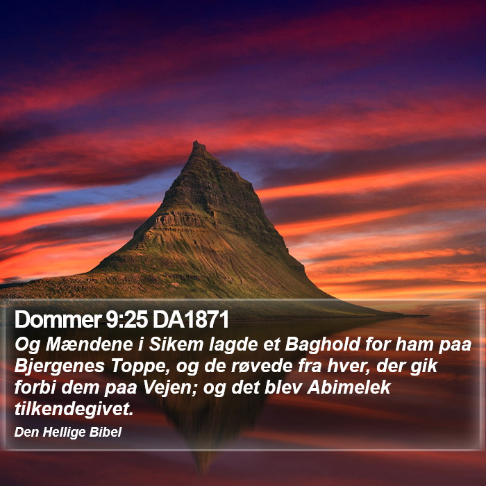 Dommer 9:25 DA1871 Bible Study