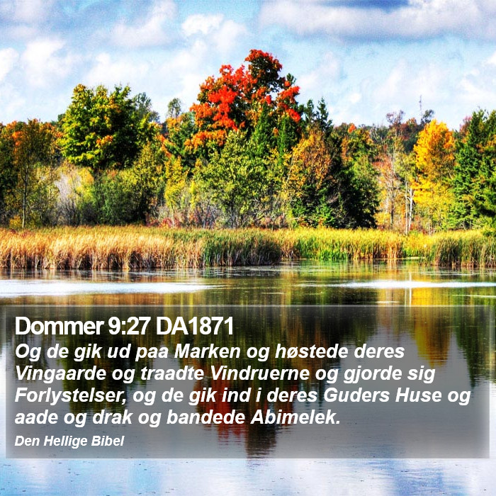 Dommer 9:27 DA1871 Bible Study