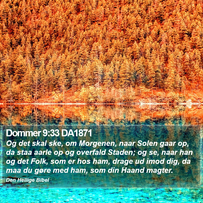 Dommer 9:33 DA1871 Bible Study