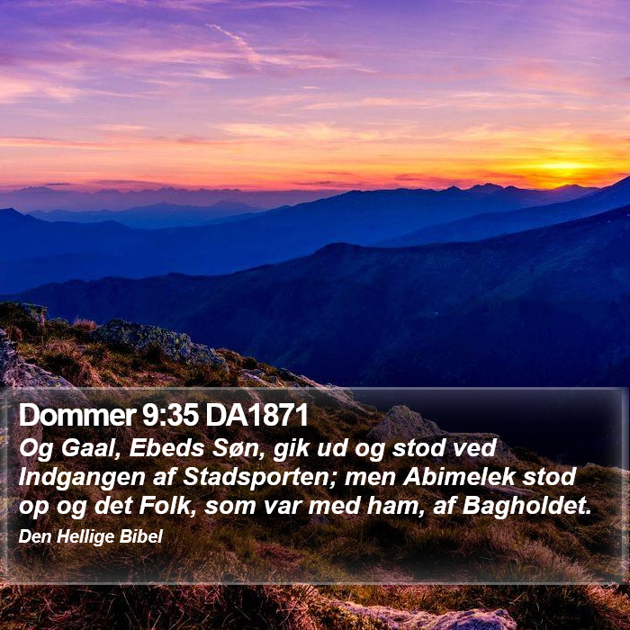 Dommer 9:35 DA1871 Bible Study