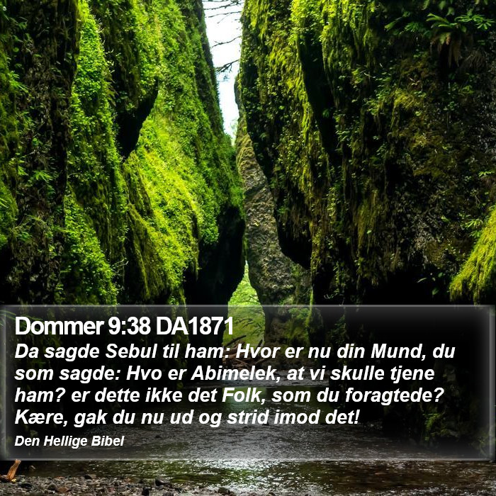 Dommer 9:38 DA1871 Bible Study