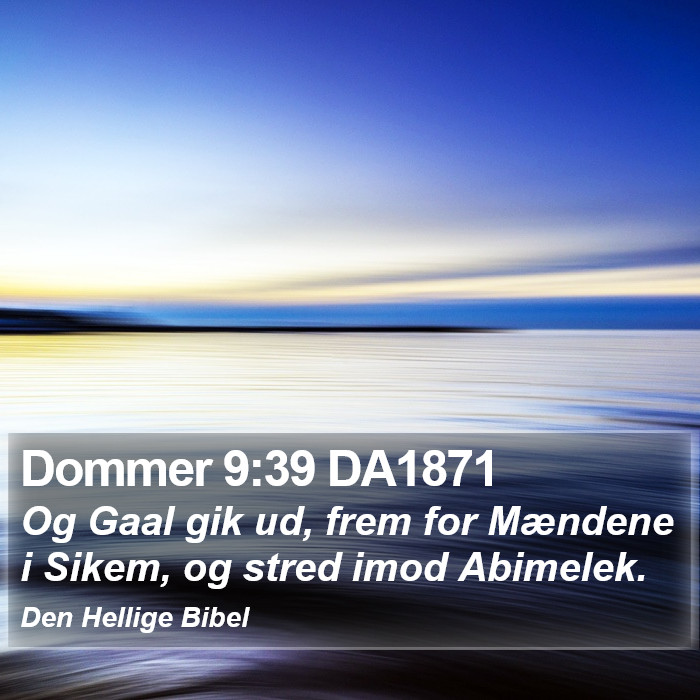 Dommer 9:39 DA1871 Bible Study