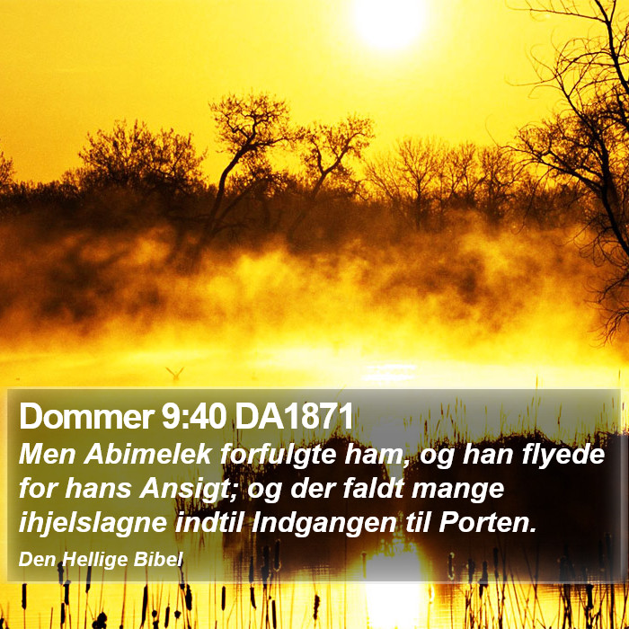 Dommer 9:40 DA1871 Bible Study