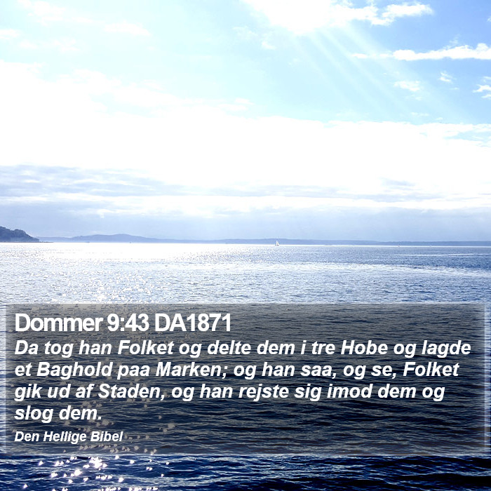 Dommer 9:43 DA1871 Bible Study