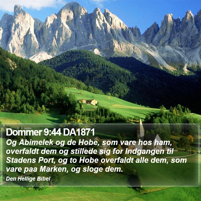 Dommer 9:44 DA1871 Bible Study