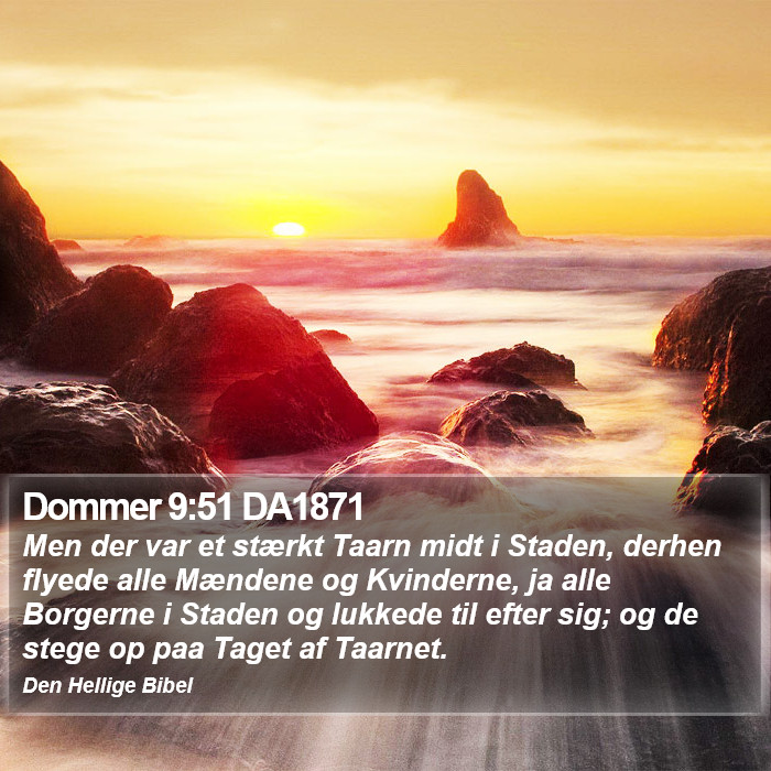 Dommer 9:51 DA1871 Bible Study