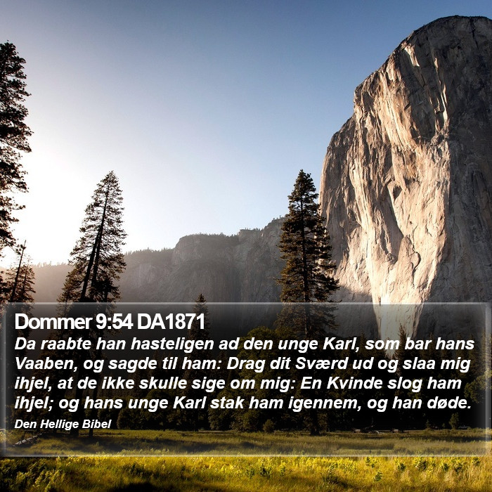 Dommer 9:54 DA1871 Bible Study