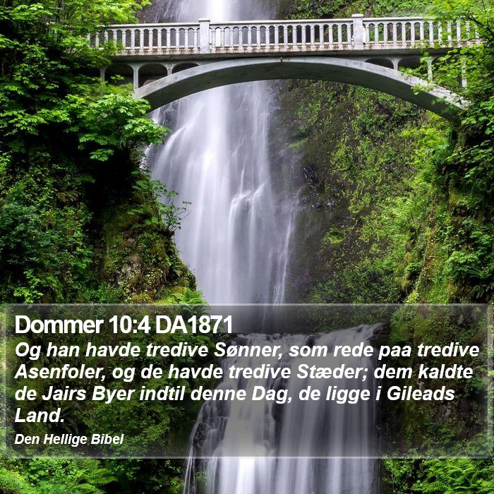 Dommer 10:4 DA1871 Bible Study