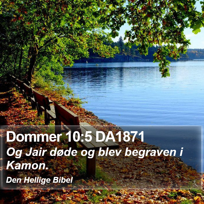 Dommer 10:5 DA1871 Bible Study