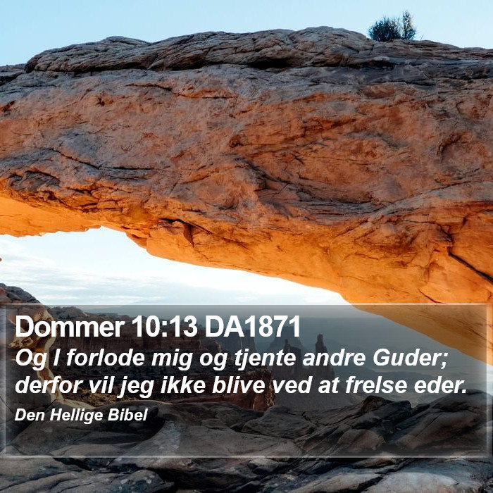 Dommer 10:13 DA1871 Bible Study