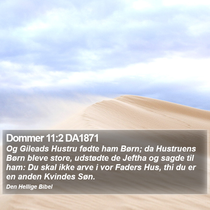 Dommer 11:2 DA1871 Bible Study