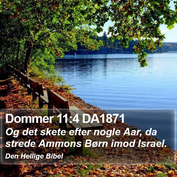 Dommer 11:4 DA1871 Bible Study