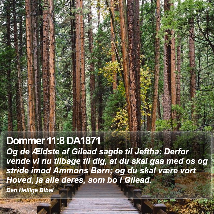 Dommer 11:8 DA1871 Bible Study