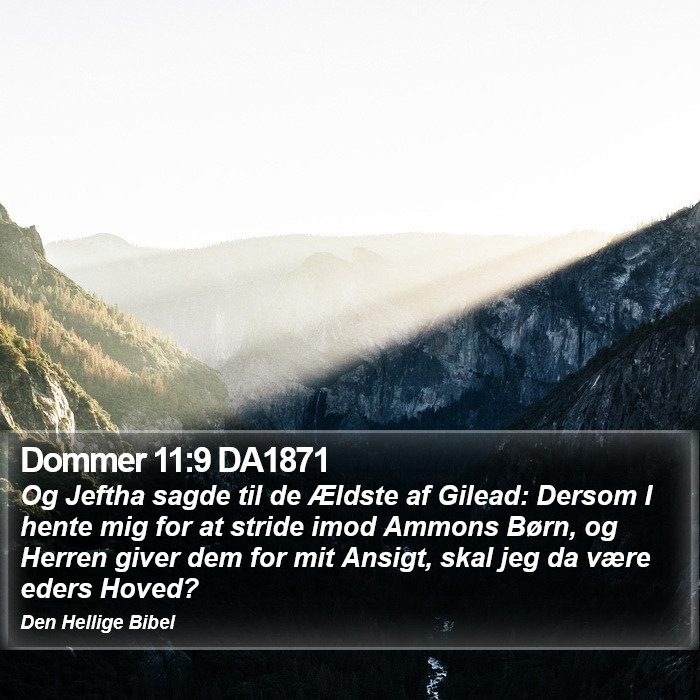 Dommer 11:9 DA1871 Bible Study