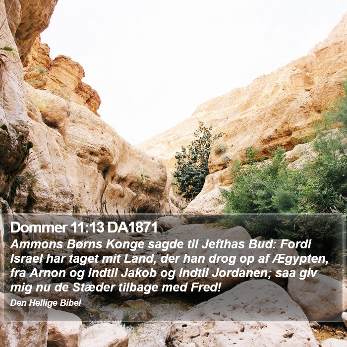 Dommer 11:13 DA1871 Bible Study