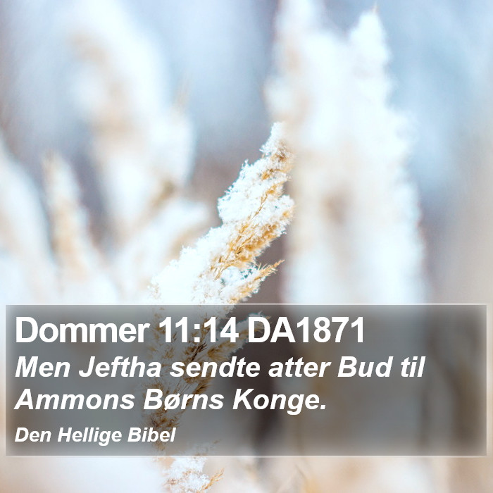 Dommer 11:14 DA1871 Bible Study